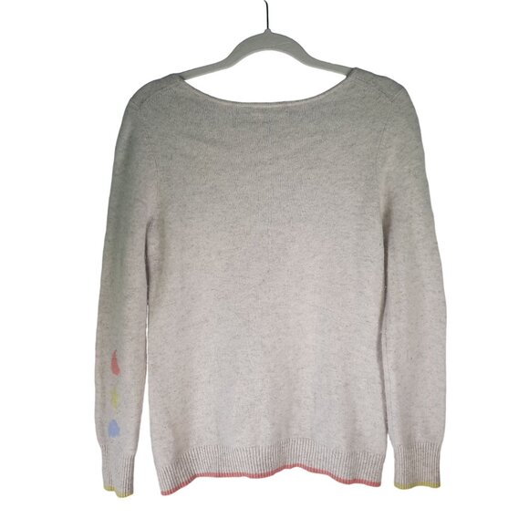 InCashmere Crew Neck Sunday Print 100% Cashmere Crew Neck - Picture 3 of 11